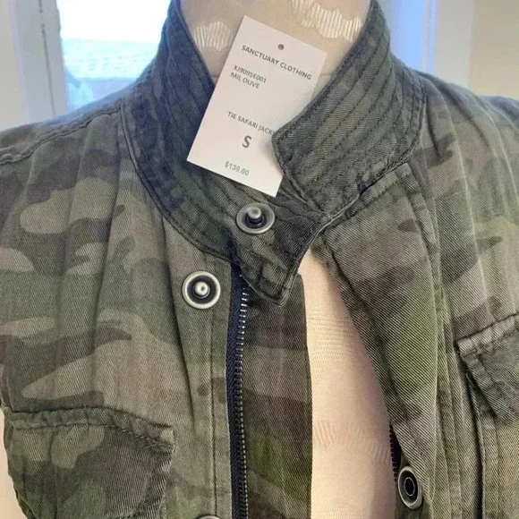 NWT Sanctuary camouflage vest XS - Picture 8 of 9